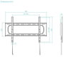 Tooq Soporte Fijo de Pared LP1084F-B para Pantallas de 37-80 pulgadas